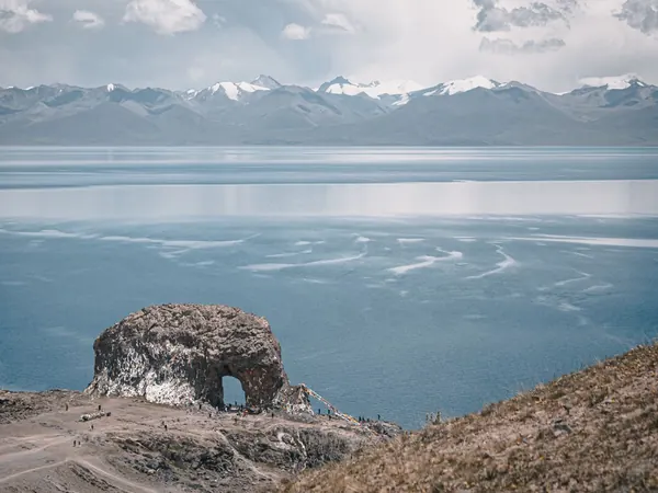 Namtso Lake with the Nyenchen Tanglha mountains