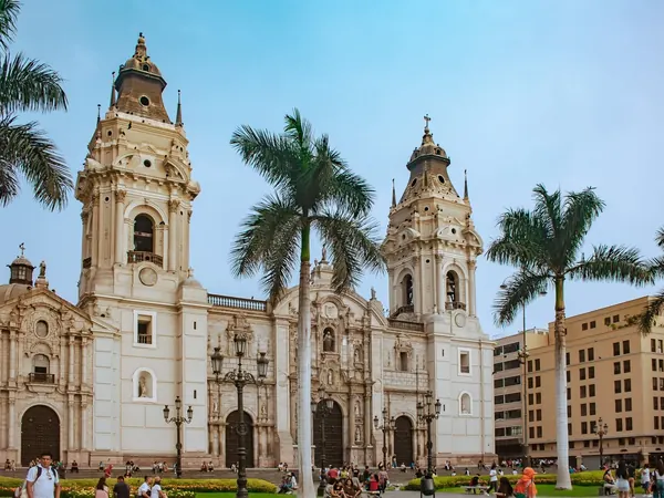 Lima Cathedral on the Plaza Mayor