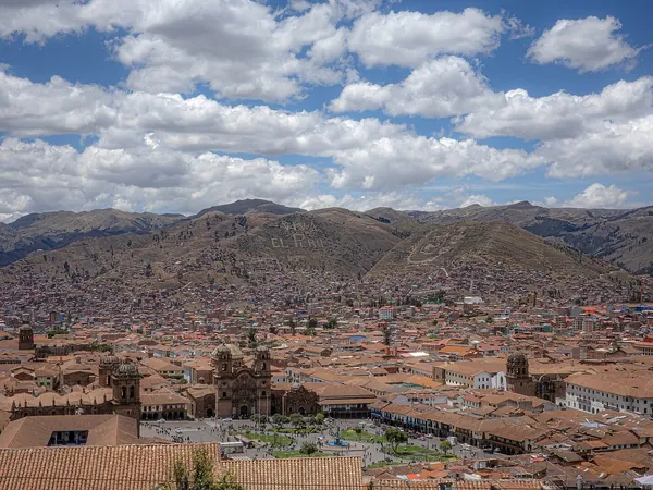 Cusco skyline in its high Andean valley