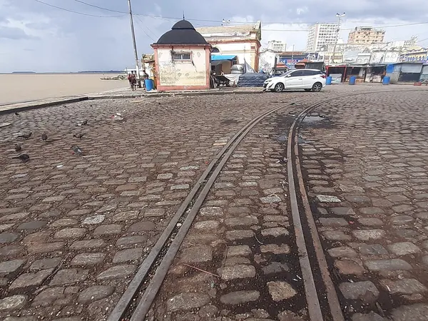 Belรฉm, cobbled Ver-o-Peso quay on Guajarรก Bay