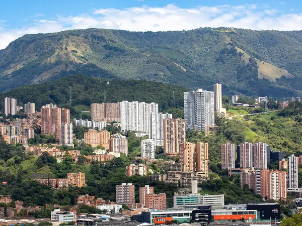 Medellรญn, city and Aburrรก Valley hills