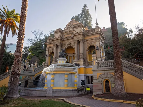 Santiago, the Neptune terrace on Cerro Santa Lucía