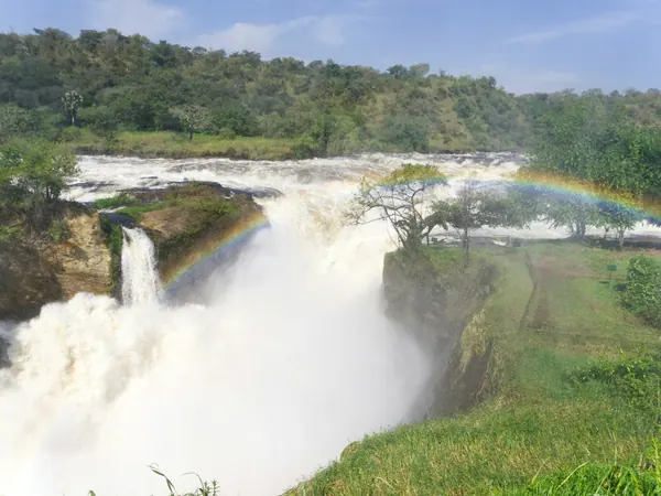 Murchison Falls with a rainbow